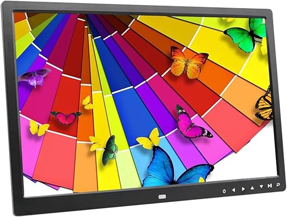 17" HD Multi-Function Digital Photo Frame with 1440X900 IPS Screen, Music Player, A E-Book Reader, Calendar Clock ,Motion Sensor, Brightness Adjustable(Black)