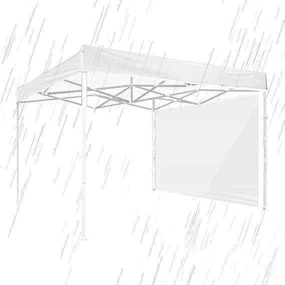 Sunshade Canopy Wall - Tent Shade Cover Outdoor 4 Corner Tarpaulin Wall - Sun Protection Folding Shade Canopy Wall, Portable Jmedic for Deck, Beach, Patio, Garden, Poolside