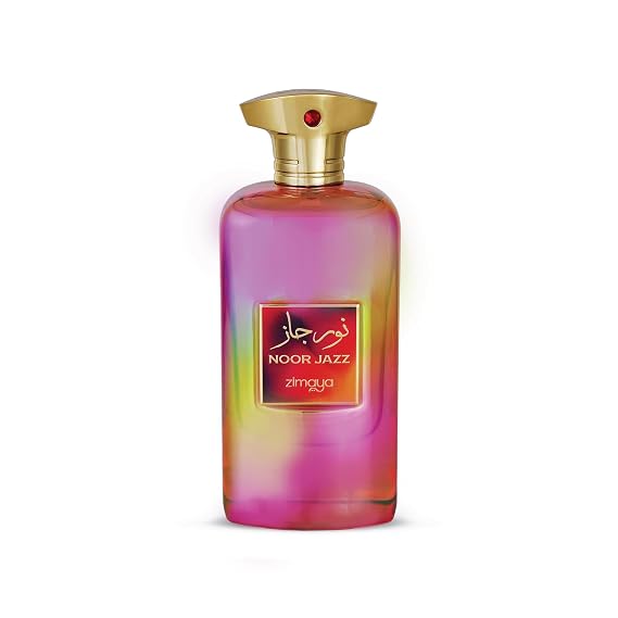 zimaya Noor Jazz Unisex Eau De Parfum, 3.4 Fl. Oz Luxurious & Sophisticated Woody Amber Fragrance with Saffron, Jasmine, and Musk