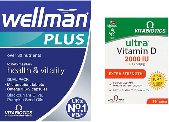 Wellman Plus Support Pack with Vitamin D 2000IU