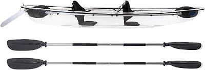 Genuine Crystal Kayak by The Crystal Kayak Company | Clear Commercial Grade SingleDouble Riders | Transparent Hybrid KayakCanoe | Exploring, Fishing, Rental or Family Fun!