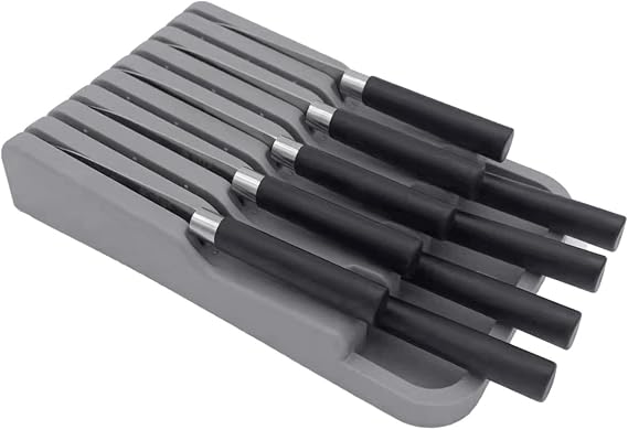 Drawer Knife Block | Kitchen Cutter Organizer Holder - Knife Set Storage, Kitchen Drawer Organizer Tray, Drawer Storage, Kitchen Cutlery Organizer, Chef