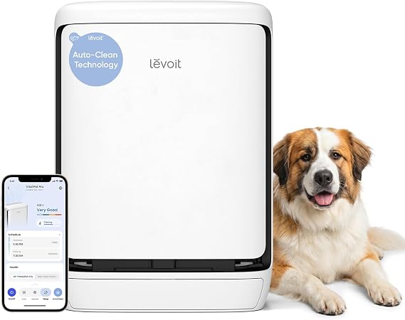 LEVOIT Smart Pet Air Purifier for Home Pets Large Room, Vital Pet Pro,White