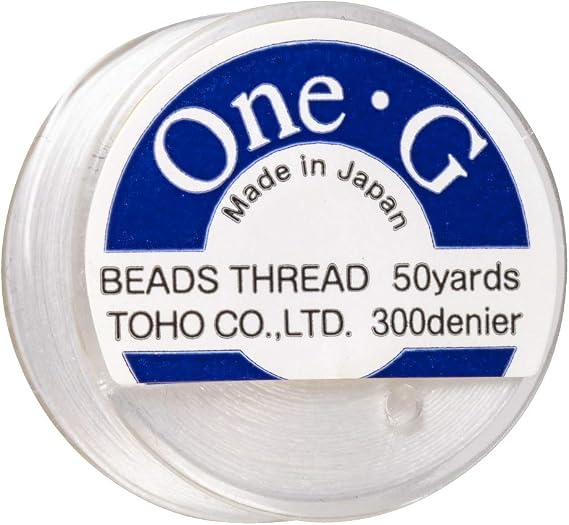 TOHO One-G Beading Thread, 50 Yard Bobbin (White)