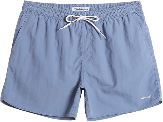 maamgic Mens Swim Trunks 5" with Mesh Lining Quick Dry Bathing Suits for Men Swim Shorts Swimwear