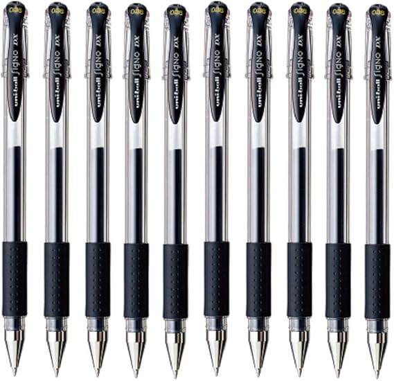 Uni-ball Signo Dx Um-151 Gel Ink Pen - 0.38 Mm - 10 Pcs - Black - Uni Mitsubishi Pencil