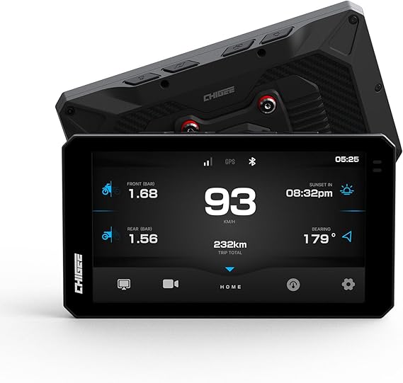 CHIGEE AIO-6 LTE 4G Motorcycle GPS Navigation with 6 inch Display, Smart Geo-Fence Security,SOS,2000nits,Motorcycle Carplay Android Auto, Real-time alerts, Electronic Fence, IP69 Waterproof