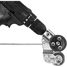 HARY Electric Drill Plate Cutter, Metal Nibbler Drill Attachment, Sheet Metal Sheet Cutter Adapter, for Cutting Iron, White Sheet, Steel, Copper, Aluminum