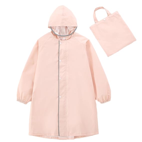 Toddler Raincoat Boys GirlsRain Poncho Lightweight Waterpoof Rain Jacket Children Rainwear XL Size