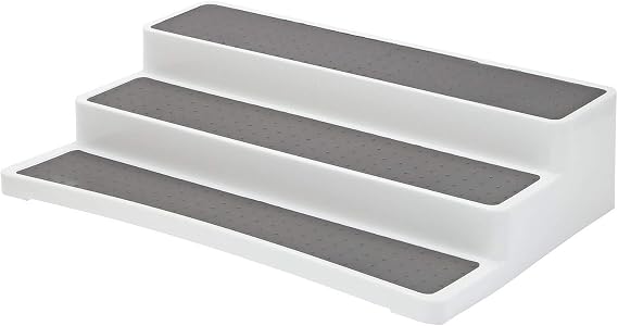 3-Tier Non Slip Free Standing Spice Rack Shelf Organiser For Kitchen Storage Pantry, Bathroom, Cupboard, Fridge Organiser (1Pcs)