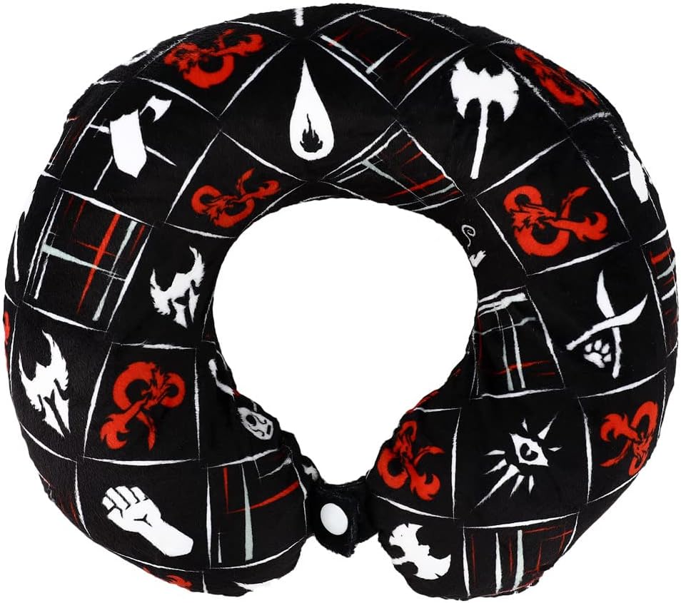 Dungeons and Dragons Dice Stranger Things Eye Cover Cloth Face Mask & Neck Pillow- Travel Accessories