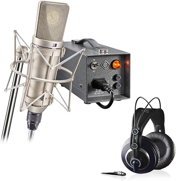 Neumann U 67 Set Large-Diaphragm Tube Condenser Microphone with AKG K240 MKII Pro Stereo Headphones Bundle