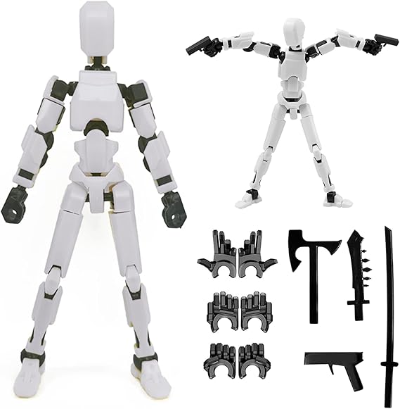 DANONI Titan 13 Action Figures,3D Printed Dummy Robot 13 Action Figure Set