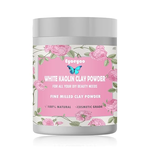 Kaolin Clay Powder, Natural White Powdered Clay for Seed Bombs, White Clay Mask, DIY Spa, Soap, Bath Bomb, Deodorant, Can be Used as Kaolin Clay for Gardening (8 Ounces)