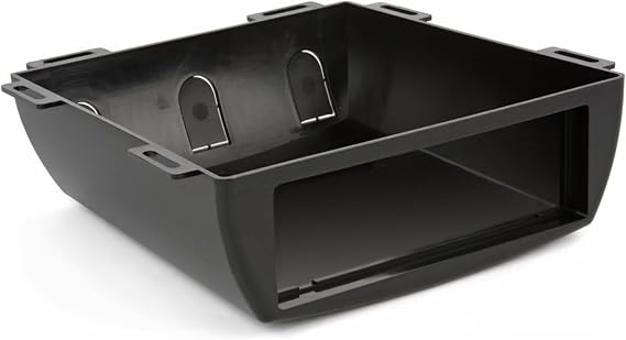 Scosche UDEB Universal Under Dash or Top Mount Single DIN Radio Installation Enclosure - Aftermarket Car Stereo Install Kit - Does Not Fit Double DIN Radios - See Images for Enclosure Dimensions