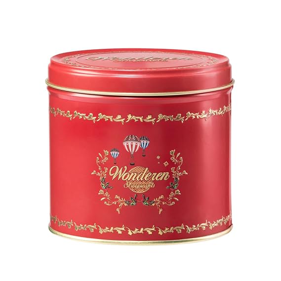 Authentic Red Stroopwafel Tin Can