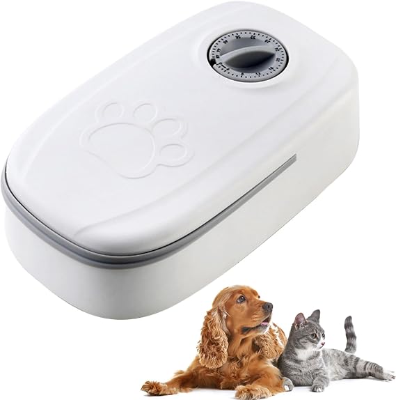 Automatic Cat Feeder, Cat Feeder Automatic With 48H Timer, 350ML CaT Food Dispenser for Wet or Dry Food, AutoMatic Pet Feeders for Cats Small Dogs,CAt Timer Feeding Bowl Timed Cats Feeding Station