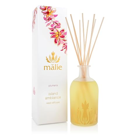 Malie Island Ambiance Reed Diffuser, Immerse Yourself in Hawaiian Aromatherapy