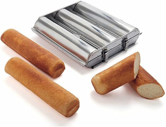 Matfer Bourgeat Stainless Steel Triple Round Bread Mold, 11 3/4" x1 3/4"
