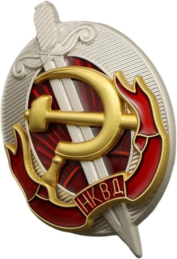 Soviet Ministry of Internal Affairs Badge Cheka Medal KGB Emblem Soviet Badge Metal Pins(Light Green)