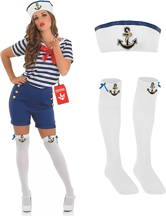 fun shack, Sailor Costume Women, Halloween Costumes for Women
