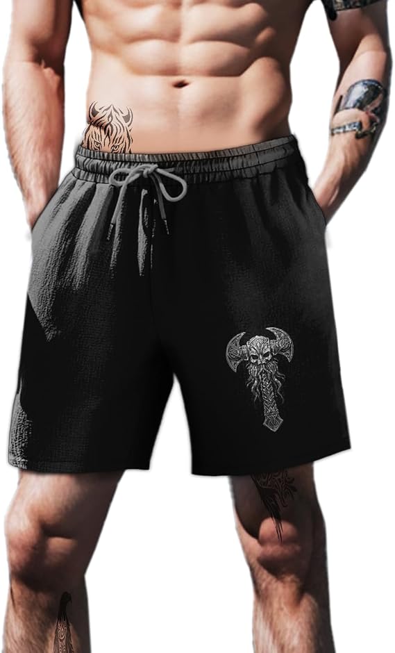 domirica Mens Quick Dry Athletic Shorts Gym Workout Lightweight Beach Casual Outdoor Big and Tall Elastic Waist Comfy Pants