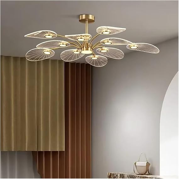Living Room Ceiling Chandelier Modern Interior Decoration Study Bedroom Pendant Light Dining Room Kitchen Chandelier Led Lamp ,Modern Lighting 1(10 Lights)