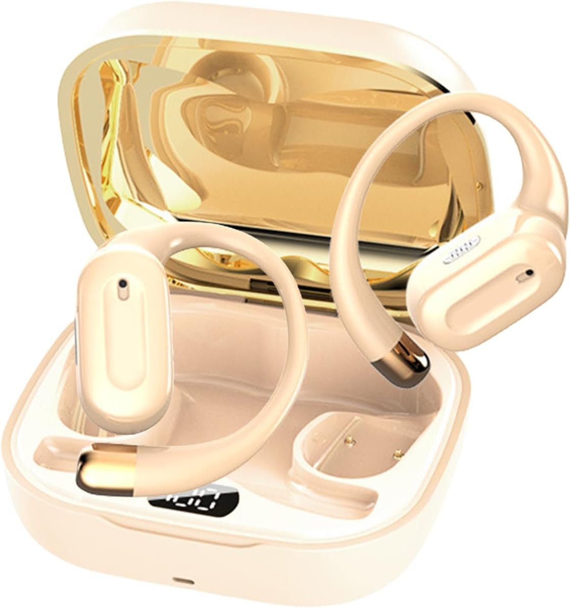Open-Ear Headphones, Earpiece Headset for Women Kids Exercise Running Swimming Game Streaming Translation Portable Player