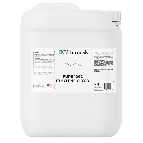 DIYChemicals Ethylene Glycol Concentrate, Technical Grade for Industrial, Solvents