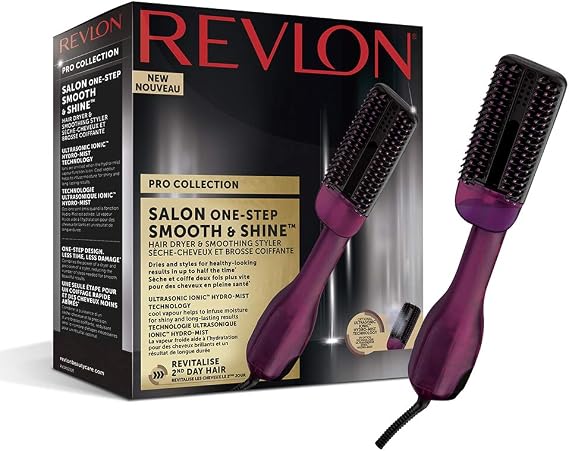 Revlon Pro Collection Salon One-Step Smooth & Shine Hair Dryer & Smoothing Styler, RVDR5232