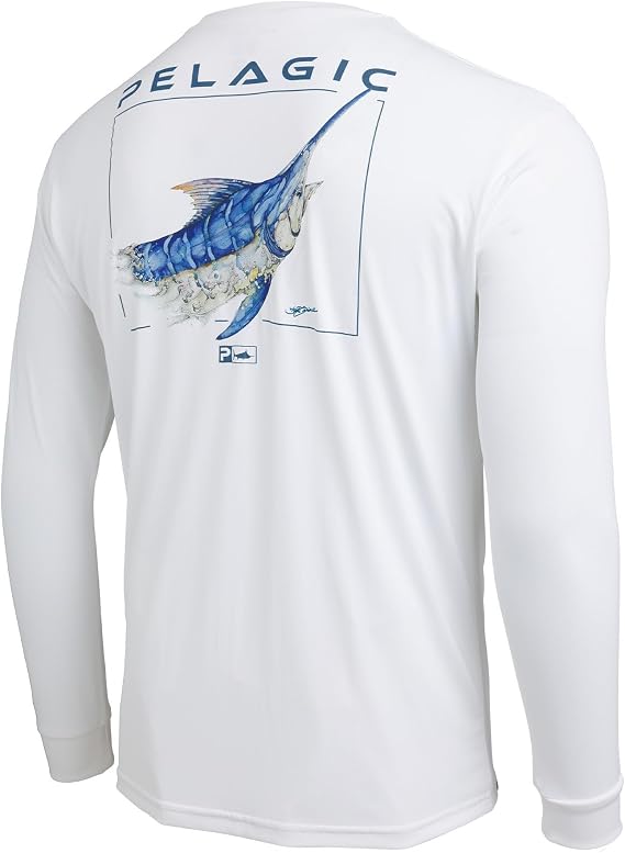 PELAGIC Apparel Men's Aquatek Goione Marlin Fishing Shirt