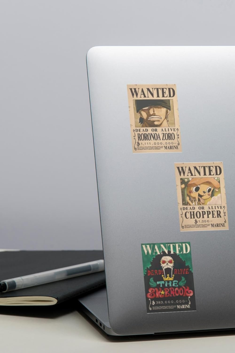 One Piece Wanted Tasarımlı Düz Kesim Sticker Seti - 2,60 Cm X 3,80 Cm 20 Adet Sticker