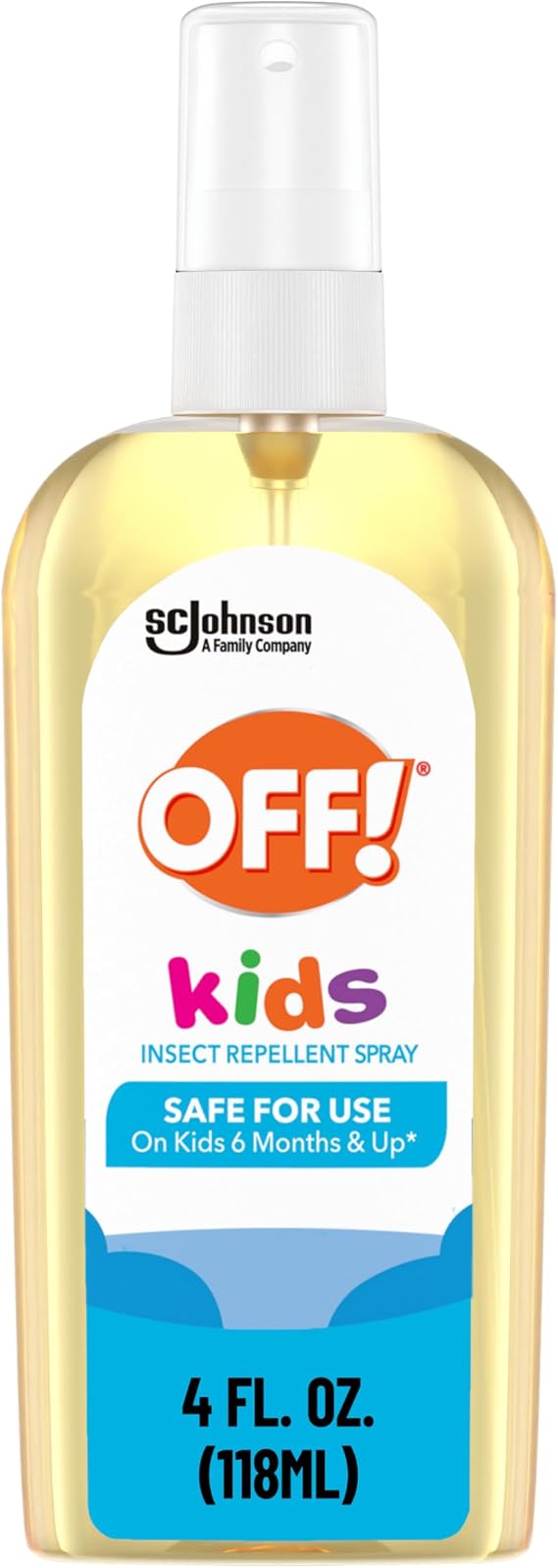OFF! Kids Mosquito & Tick Repellent Spray, Botanically Inspired, Safe for Use On Kids, 4 oz