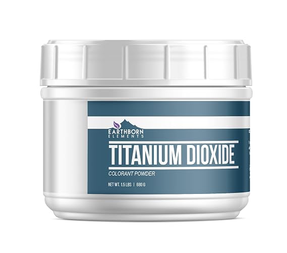 Earthborn Elements Titanium Dioxide (1.5 lb), Naturally Occurring Mineral, DIY Essential