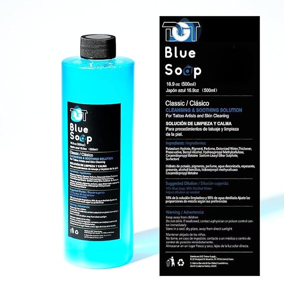 DGT Professional Tattoo Soap 16.9oz Concentrated Tattoo Cleanser Dilutes 10:1 Gentle Skin Prep & Aftercare Solution for Artists