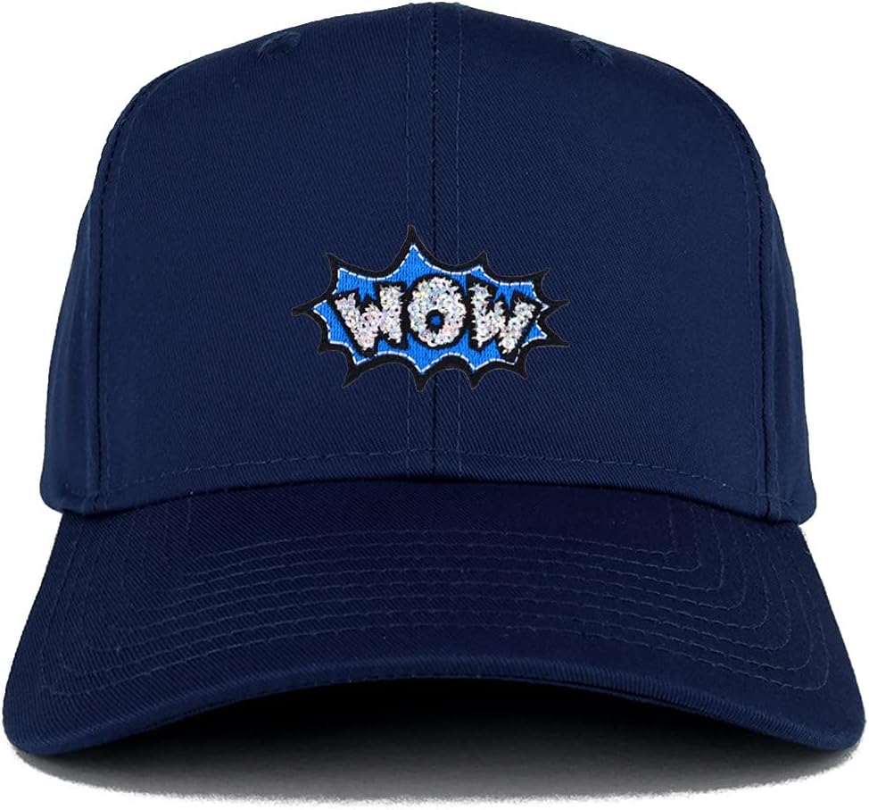 Wow Cartoon Patch Structured Baseball Cap