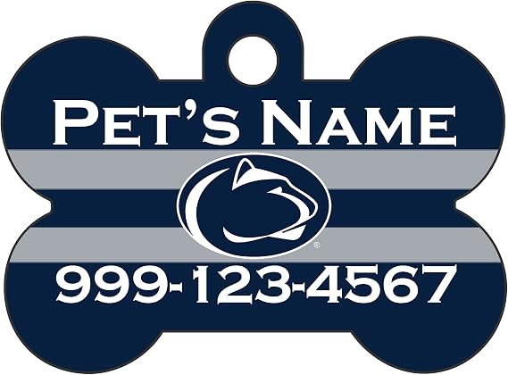 Penn State Nittany Lions Pet Id Dog Tag | Personalized for Your Pet | Officially Licensed