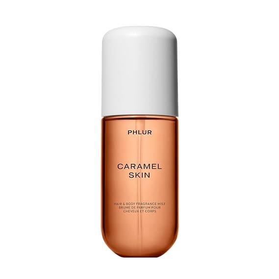 PHLUR Caramel Skin Body Mist, 3 Fl Oz Hair and Body Perfume for Women