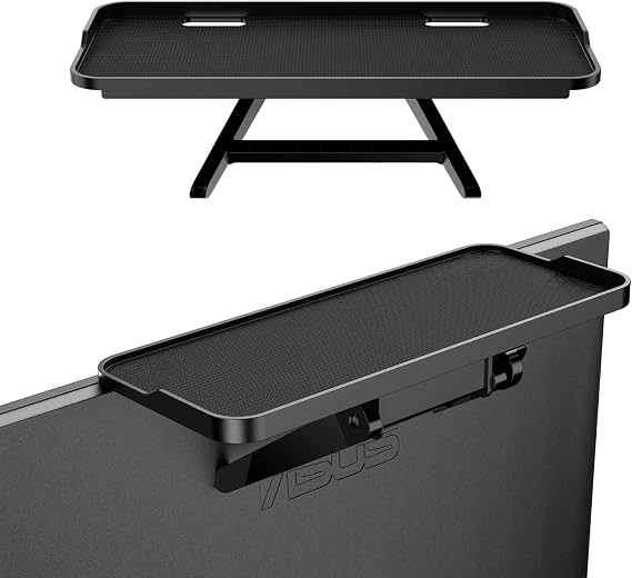 TETVIK TV Screen Top Shelf Monitor Shelf Adjustable Computer Screen for Office Desk,Cellphone Stand,Media Box, Game Console,Router 11.8x4.7 inch TV Tray Stand Mount Storage Organizer Bracket 1 Piece