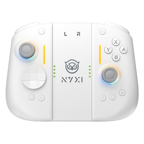 NYXI Hyperion 3 Switch 2 Controller World's First Third-Party Wireless Controller for Switch 2, Hall Effect Joystick, 9-Axis Gyro, Full Mechanical Buttons, Dual Back Buttons & Adjustable Vibration (White)