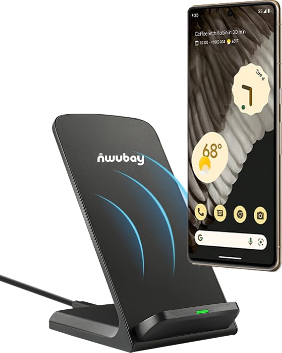 Pixel Charger Stand, Wireless Charger, Google Pixel 10 10 Pro 9 9 Pro 8 8 Pro 7 7 Pro 6 6 Pro 5 4 XL 4 3 XL 3 Buds Pro 10w Qi-Certified Fast Wireless Charging Station Phone Accessories