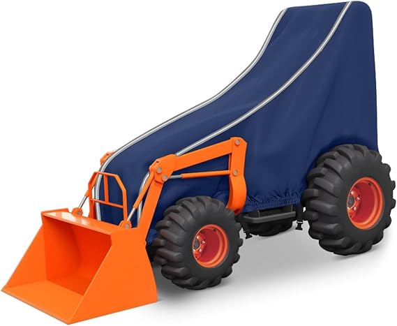Tractor Cover for Kubota and John Deere, 420D Utility Tractor Covers Waterproof Heavy Duty, Dustproof Tear Resistant UV Protection, Compatible with New Holland and Mahindra (Blue)