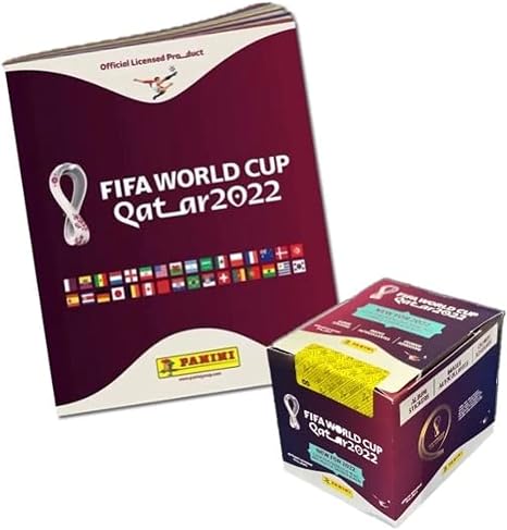 Panini FIFA World Cup QATAR 2022 ALBUM + BOX (50 Packs, 5 Stickers per pack)