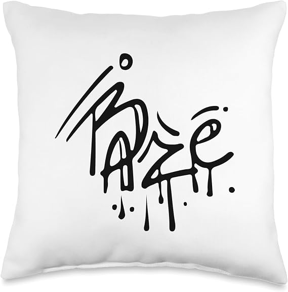 Baze (graffiti font) Throw Pillow