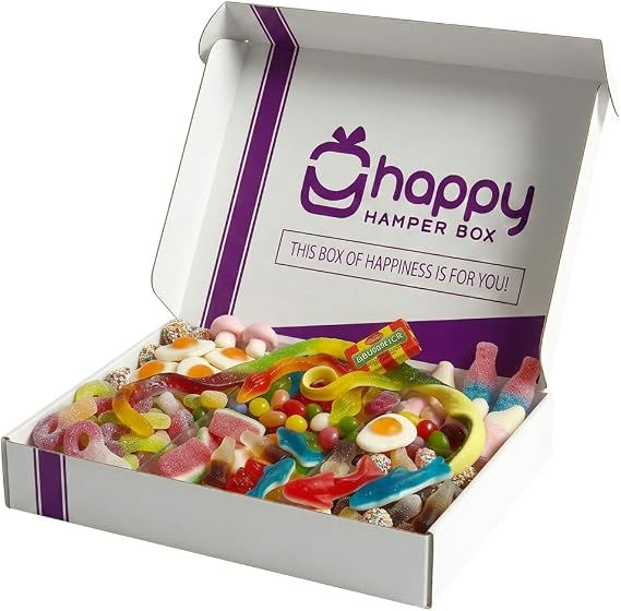 Happy Hamper Box 1kg Pick and Mix Sweets Gift Box for Adults, Kids, Couples