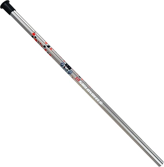 Silverfin Sc-Ti Lacrosse Shaft 30" | Lacrosse Stick for Men with End Cap | Lacrosse Shaft Attack: Lightweight, Durable, Easy Installation & Comfortable Grip | Youth Boys Lacrosse Stick for All Levels