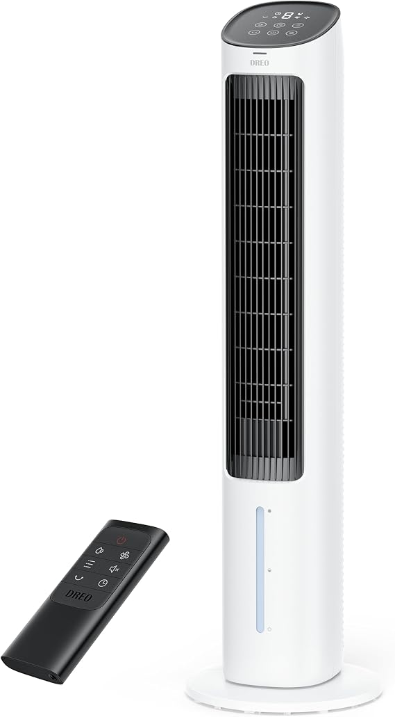 DREO Evaporative Air Swamp Cooler, 40" Cooling Fans that Blow Cold Air