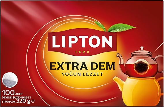 Lipton Extra Dem Demlik Poşet Çay, 100'lü, 320g