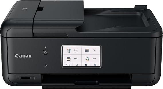 Canon TR8620 All-in-One Printer for Home Office | Copier |Scanner| Fax |Auto Document Feeder | Photo and Document Printing | Airprint (R) and Android Printing, Black