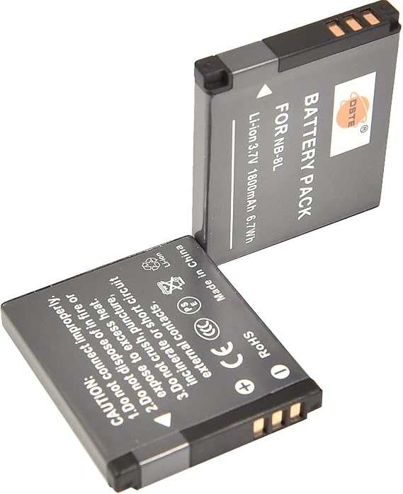 DSTE 2X NB-8L NB8L Compatible with Canon PowerShot A2200 A3000 A3100 A3200 A3300 is Digital Cameras